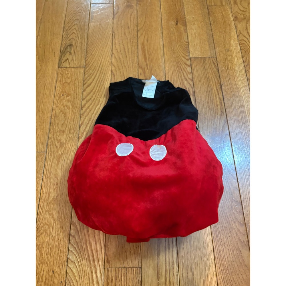 Toddler Disney Store Mickey Mouse Clubhouse Plush Costume Bodysuit Red Black 2T